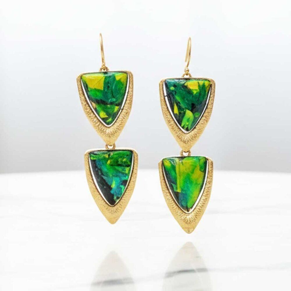 Double Dangle Earrings - Ladies Unique Earrings